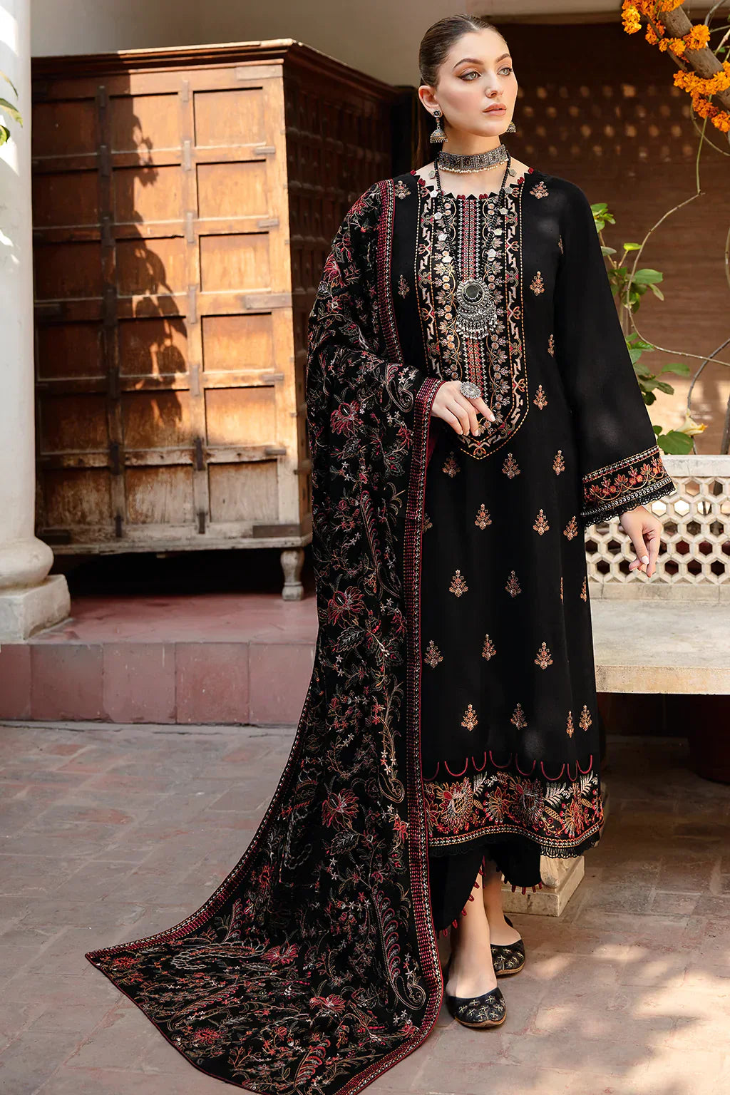 BQ-01 I Unstitched 3PC Wool Marina