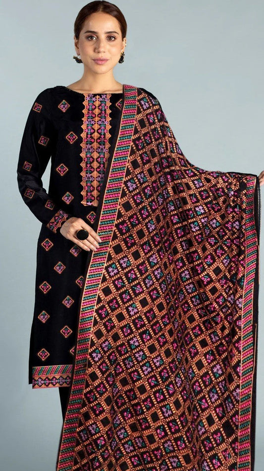 WN-01 I Unstitched 3PC Wool Marina